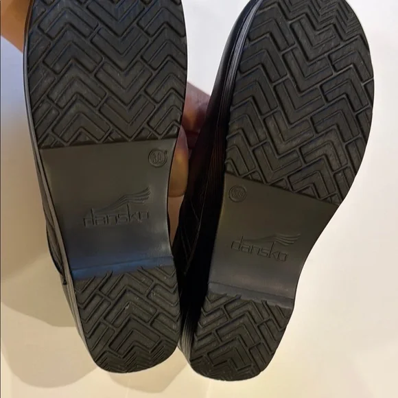 Dansko Dark Brown Leather Clogs - Picture 4 of 9